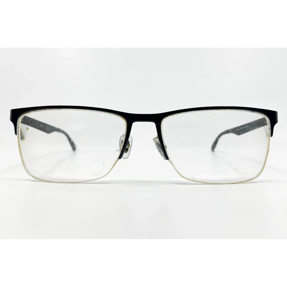Ray-Ban Eyeglasses Frames Black Semi-Rimless Rectangular RB 6335 2503 56-17 - Picture 2 of 7